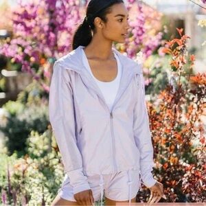 Zyia Lilac Shine Bomber Jacket Size Medium